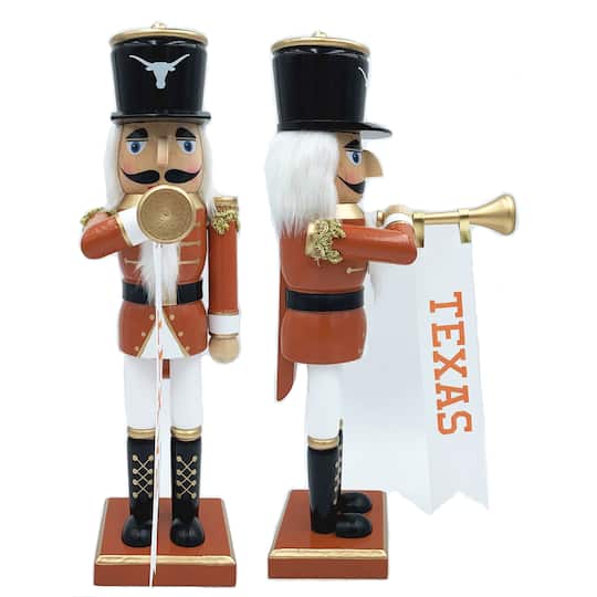 14" College Bugler Nutcracker By Santasworkshop in Texas | 14.25" x 4" x 6.5" | Michaels®